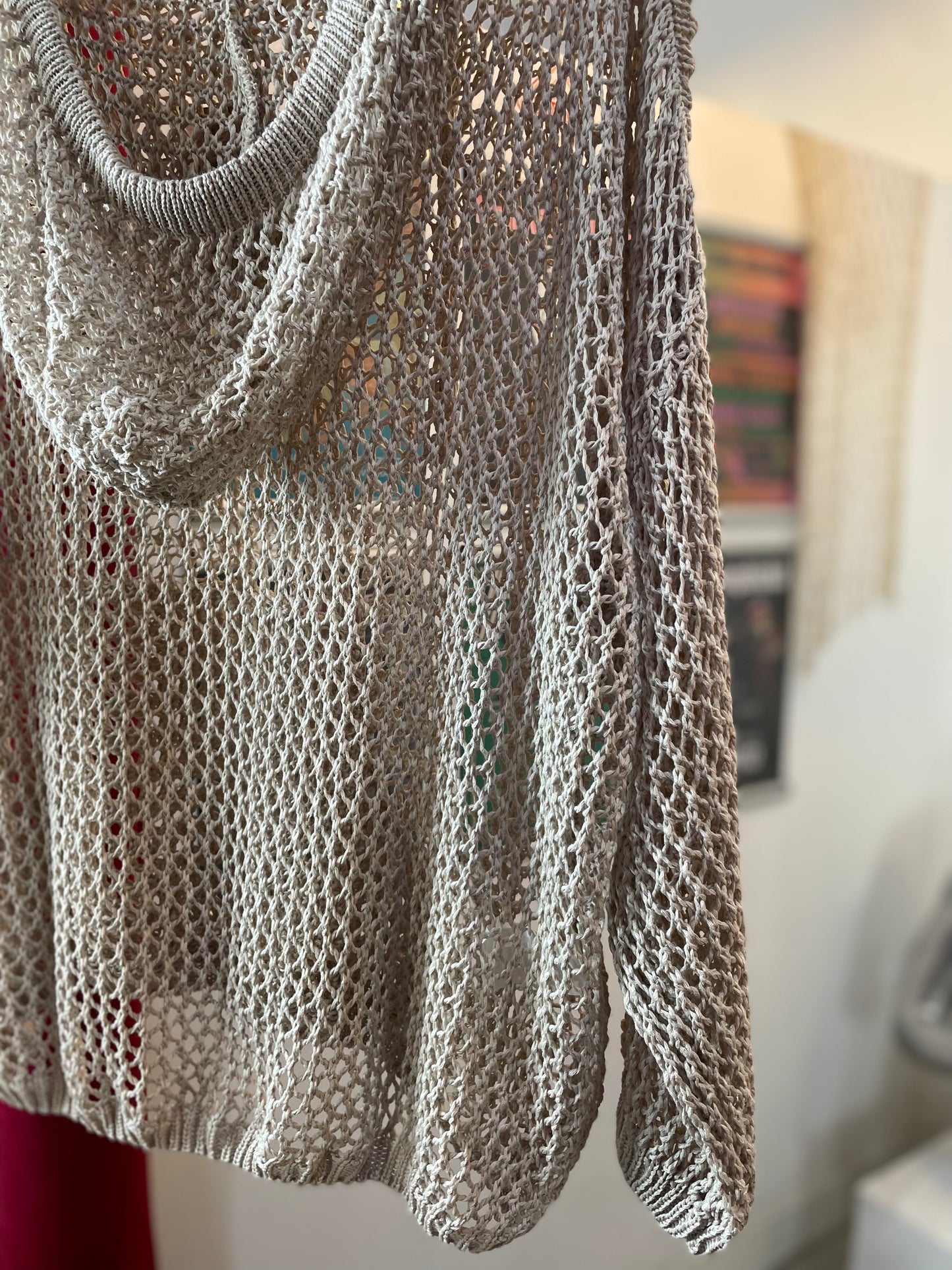 Desert Mesh - Hoodie Oversized Rejilla