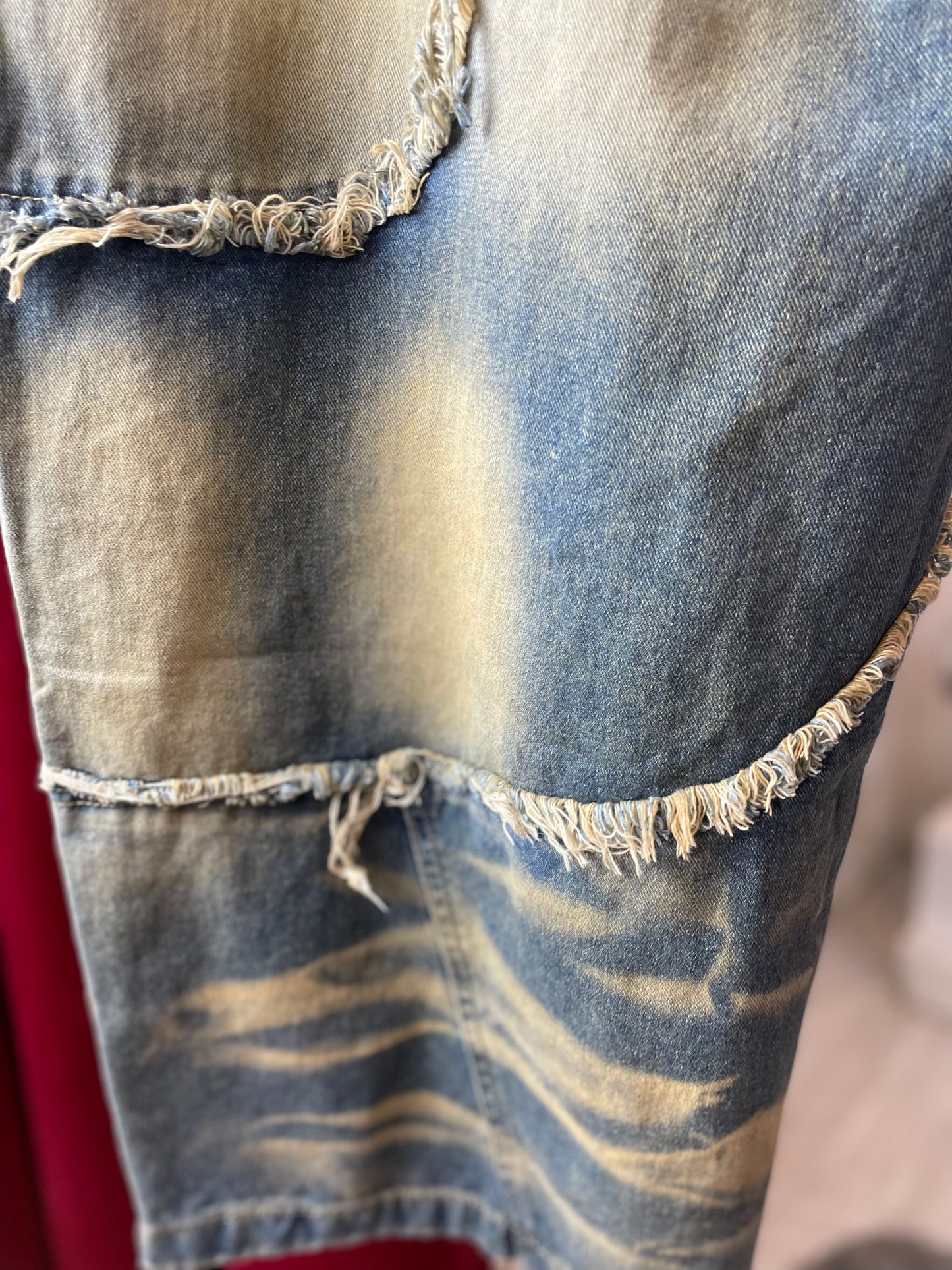 Desert Drift - Ultra Baggy Jeans Beige