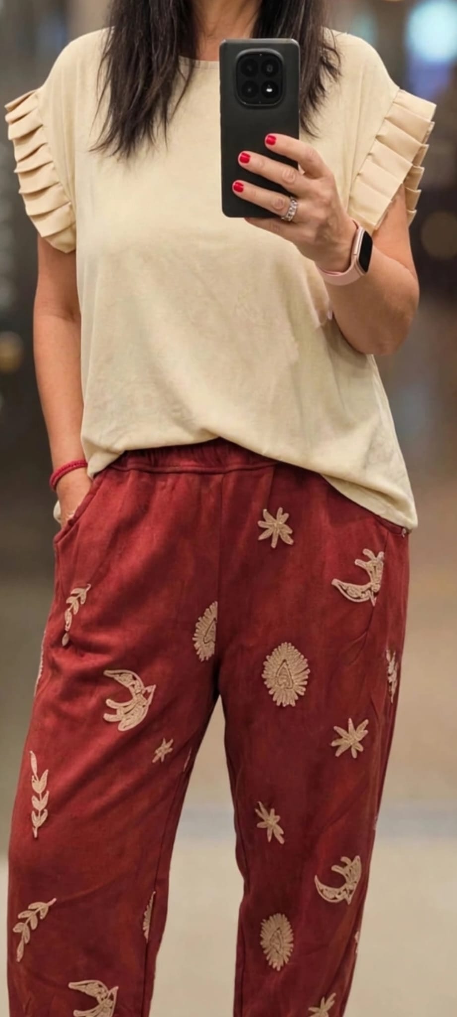 PANTALÓN BORDADO