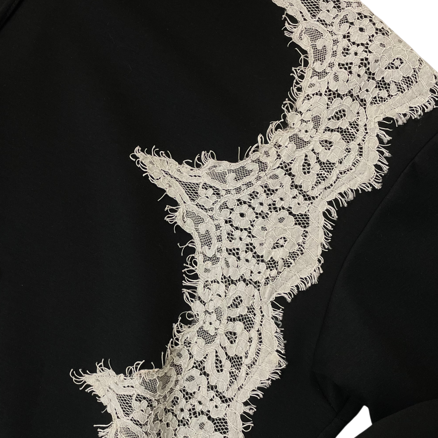 Lace Contrast - Boxy Hoodie