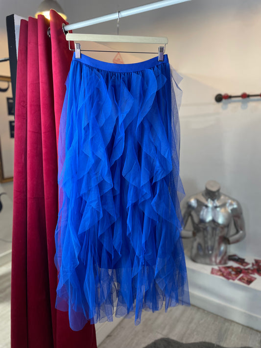 Fairycore Mesh” Layered Maxi Skirt – AZUL CHEFCHAOUEN
