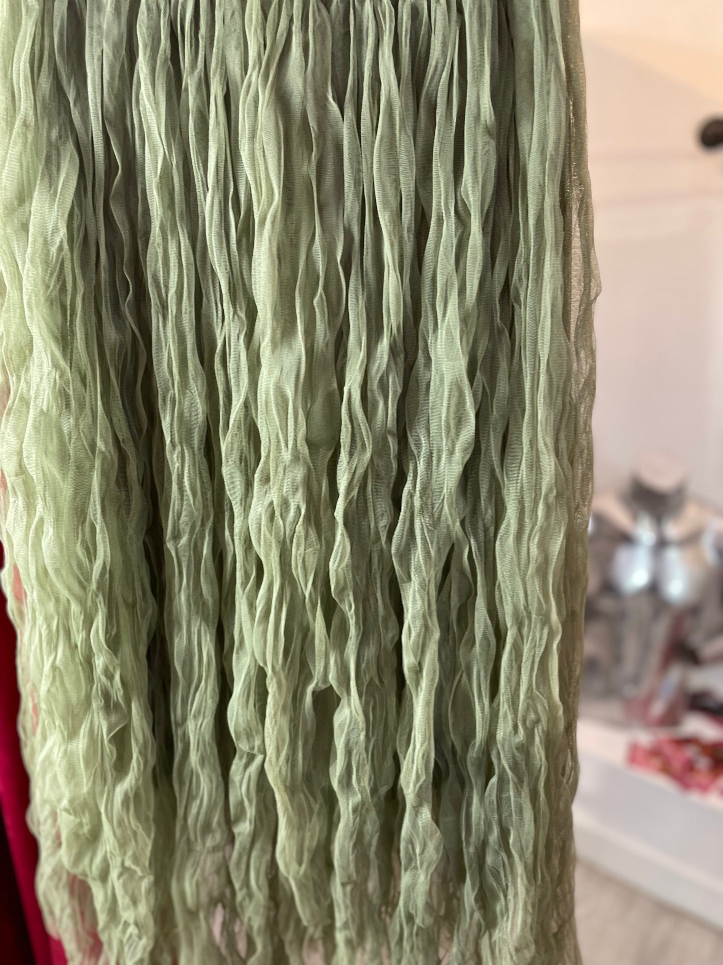 Fairycore Mesh - Layered Maxi Skirt – VERDE PRIMAVERA