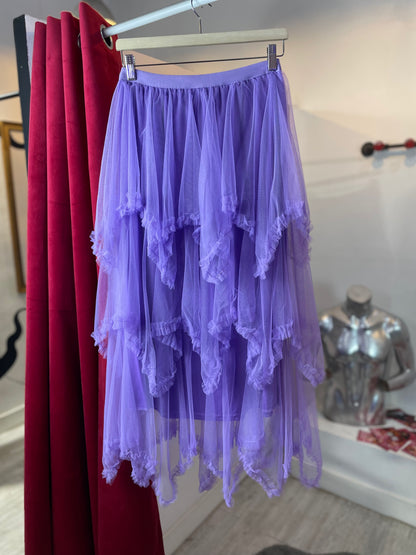 Fairycore Mesh” Layered Maxi Skirt – LILA MAGA