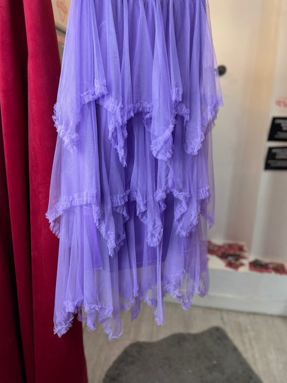 Fairycore Mesh” Layered Maxi Skirt – LILA MAGA