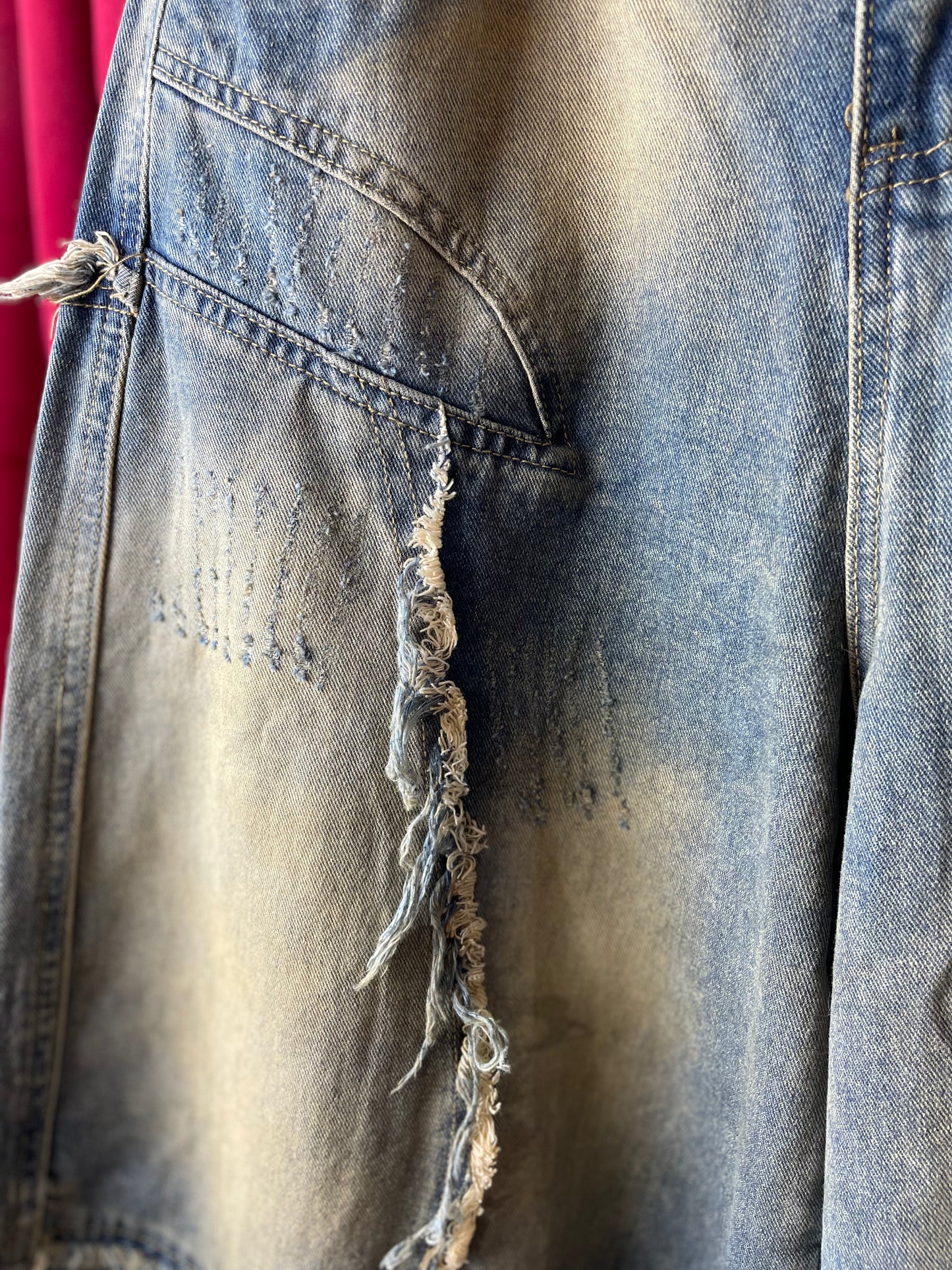 Desert Drift - Ultra Baggy Jeans Beige