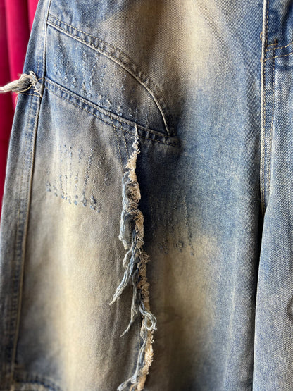 Desert Drift - Ultra Baggy Jeans Beige