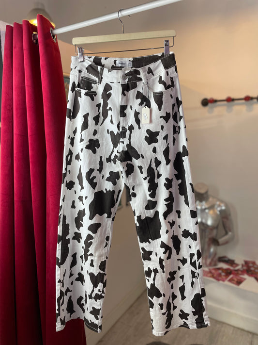 Mooove - Pantalón Recto Estampado Vaca