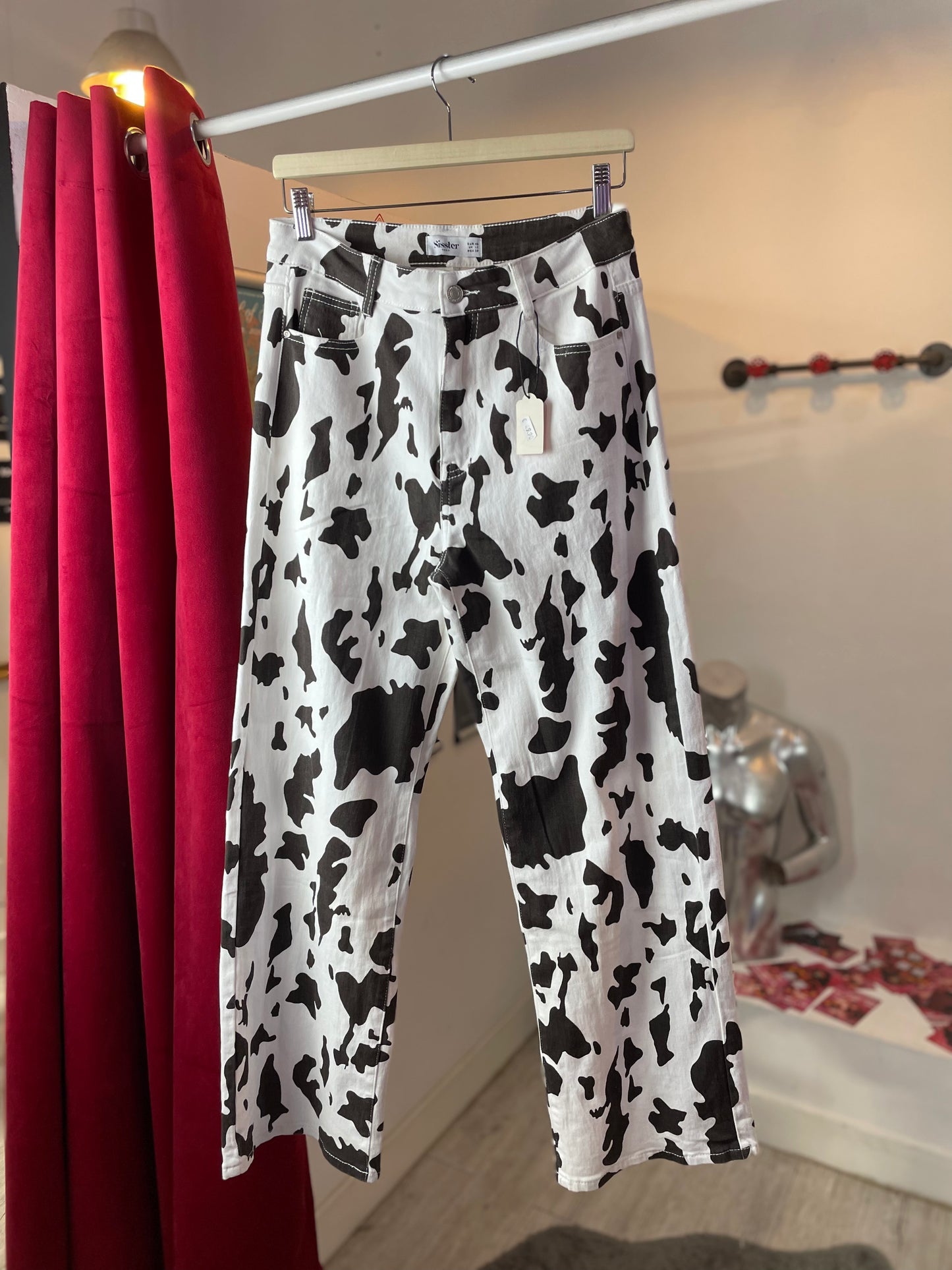 Mooove - Pantalón Recto Estampado Vaca