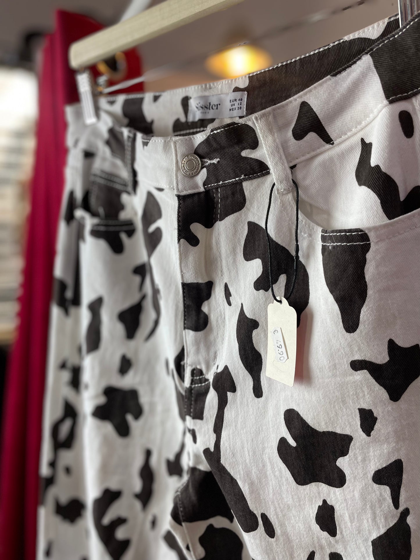 Mooove - Pantalón Recto Estampado Vaca