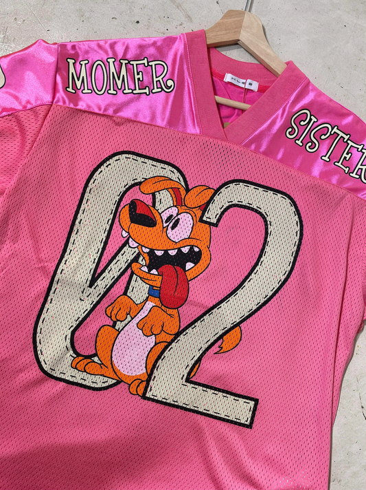 Fuchsia League- Oversized Sport Tee