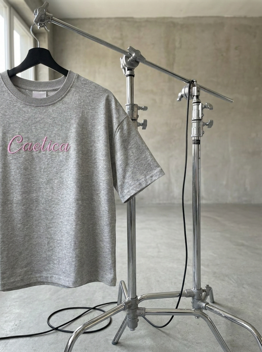 Caótica Boxy Tee Grey