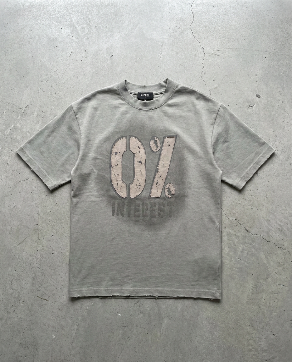 0% Interest Oversized Distressed Tee