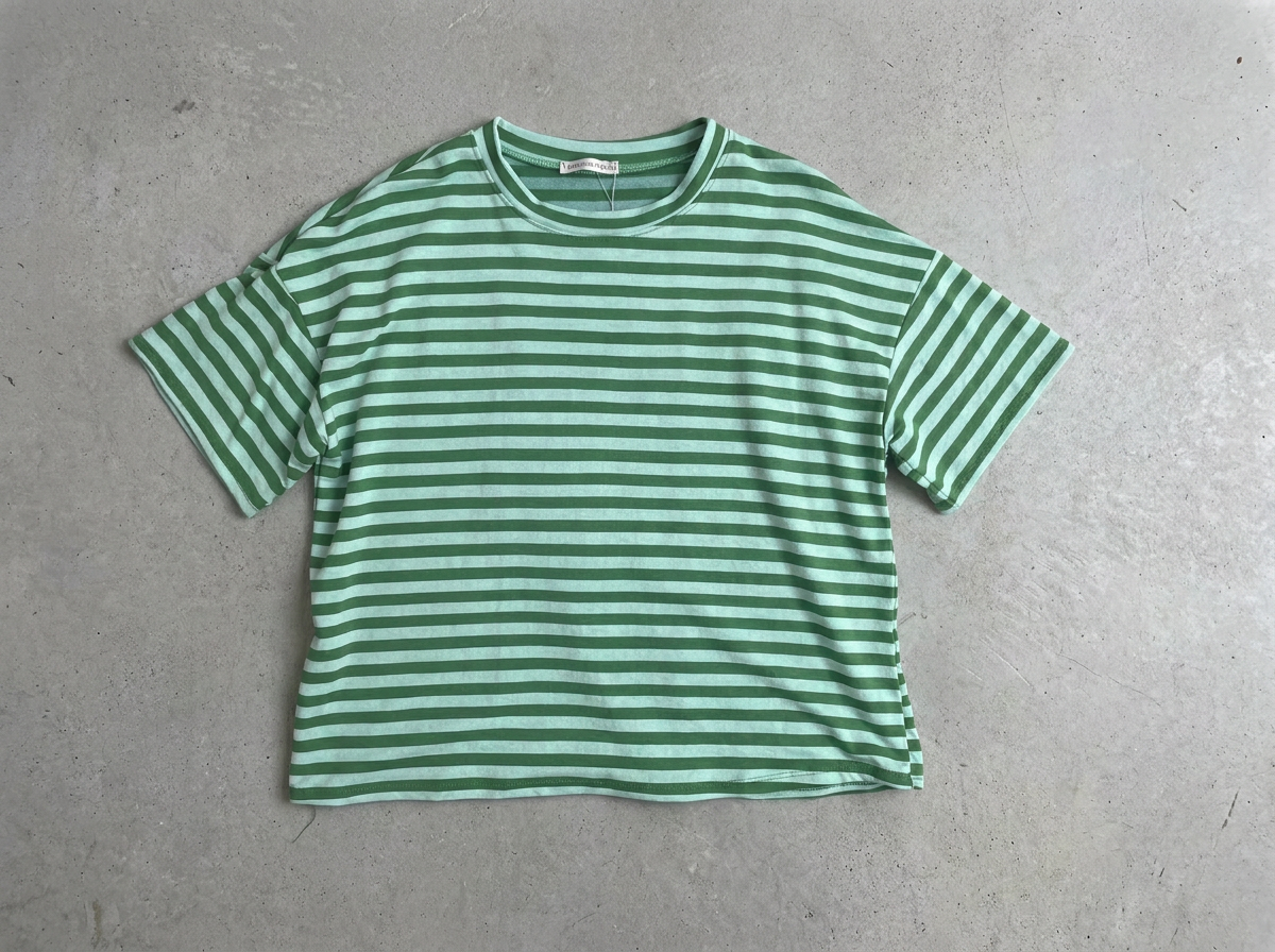 Wide Stripe Boxy Tee