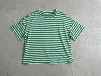 Wide Stripe Boxy Tee