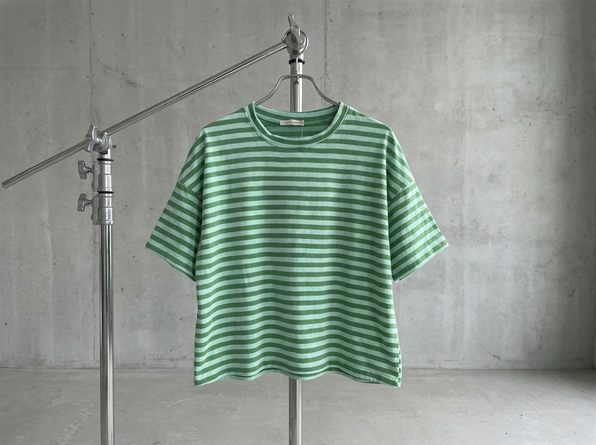 Wide Stripe Boxy Tee