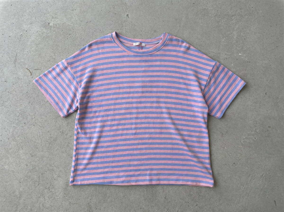 Wide Stripe Boxy Tee