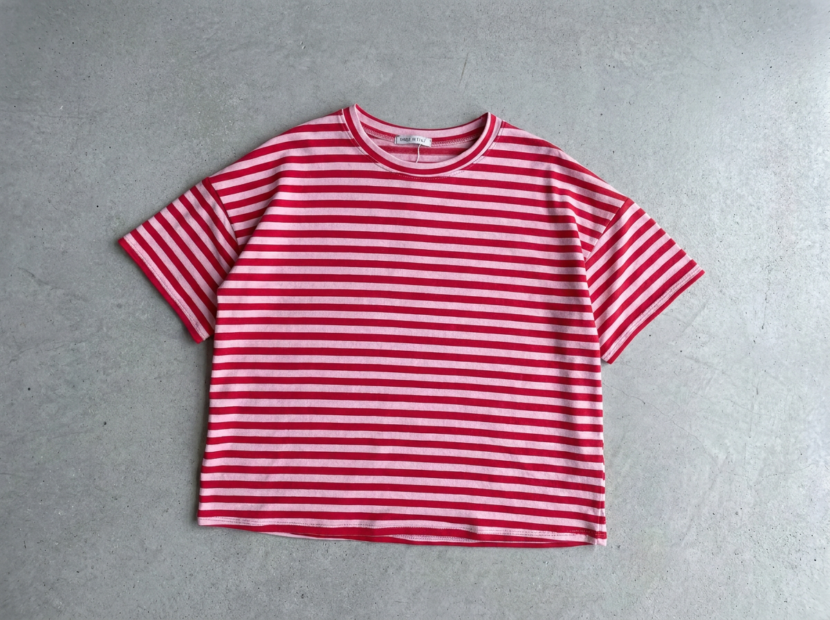 Wide Stripe Boxy Tee