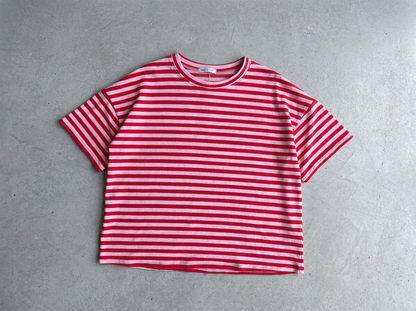 Wide Stripe Boxy Tee