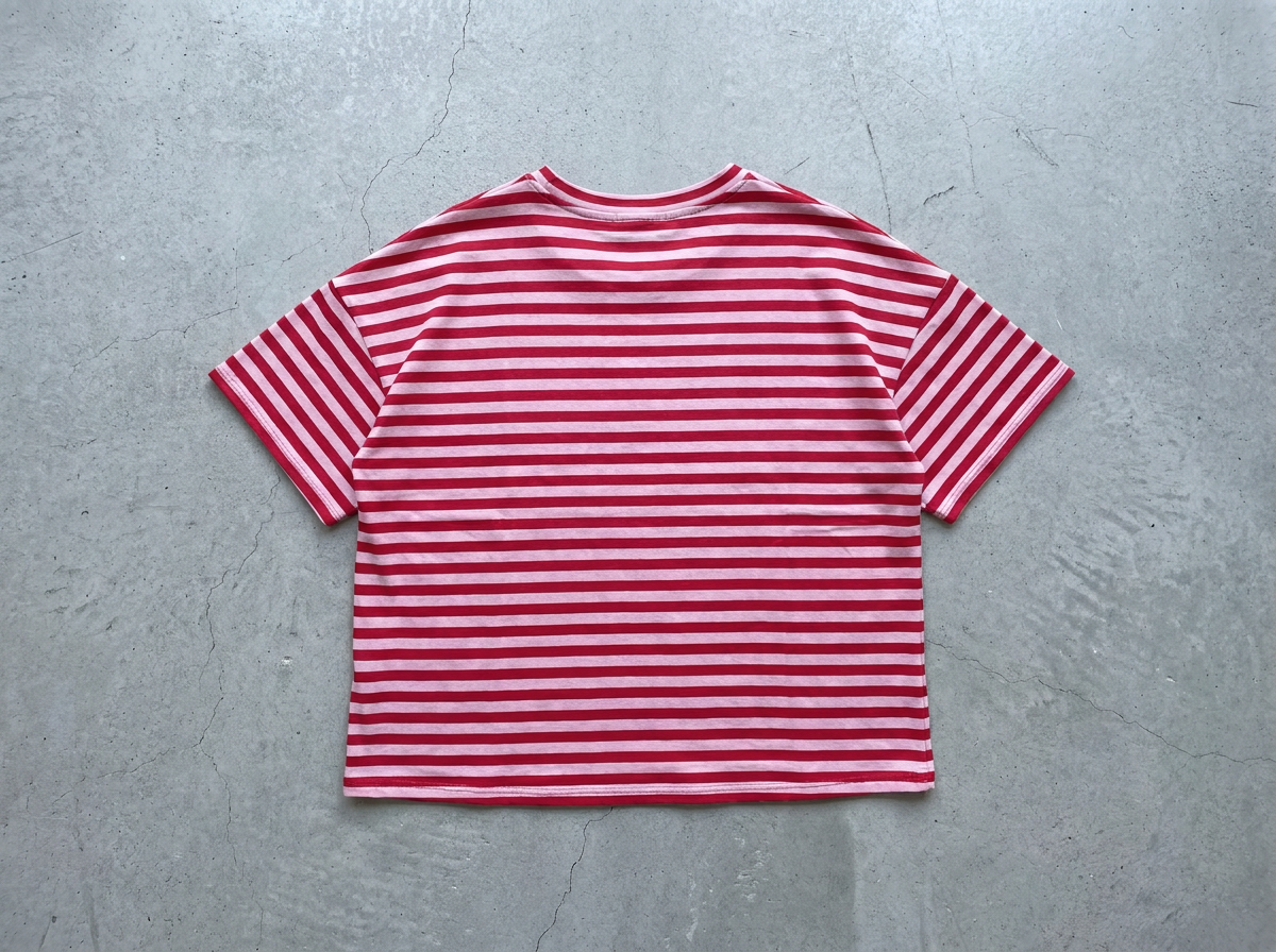 Wide Stripe Boxy Tee