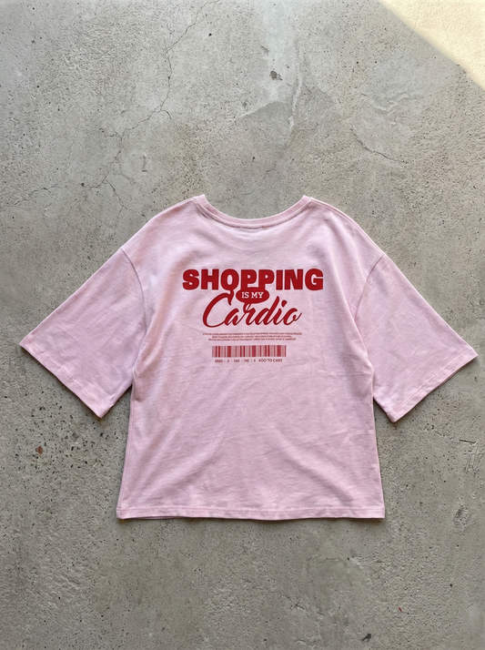 Shopping Cardio-  Boxy Tee
