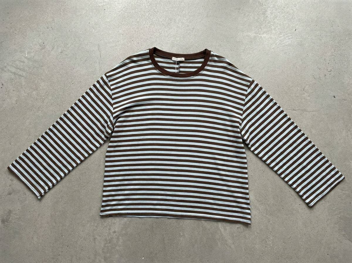 Wide Stripe Boxy Longsleeve