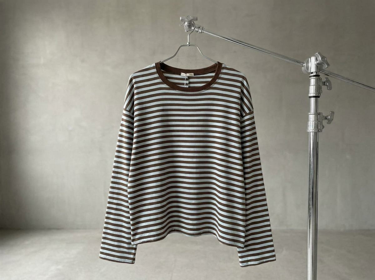 Wide Stripe Boxy Longsleeve