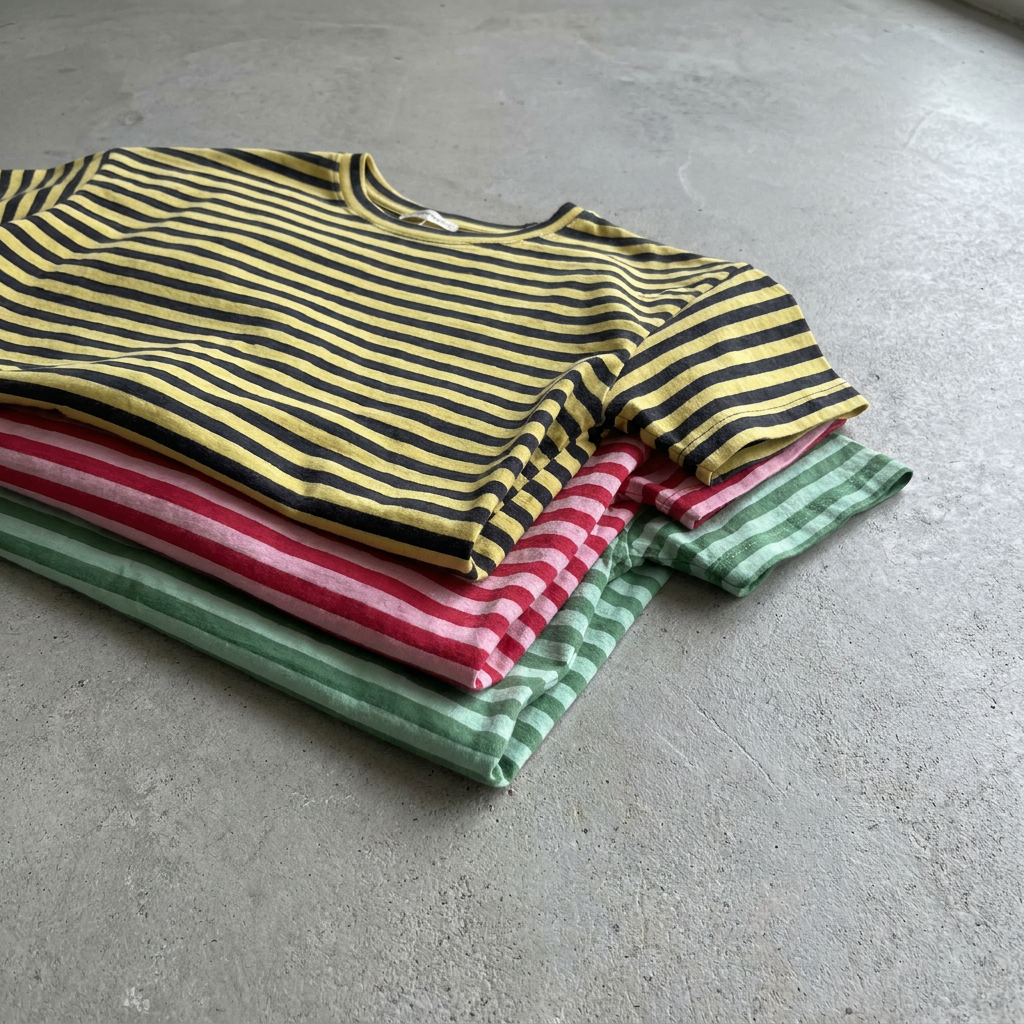 Wide Stripe Boxy Tee